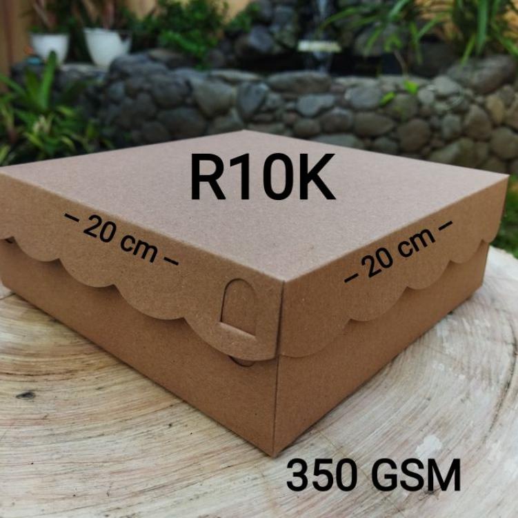 

FLASH SALE Dus Coklat R10K Kraft 20x20 cm / Kotak Nasi R10K / Box Nasi Coklat ☃ 868