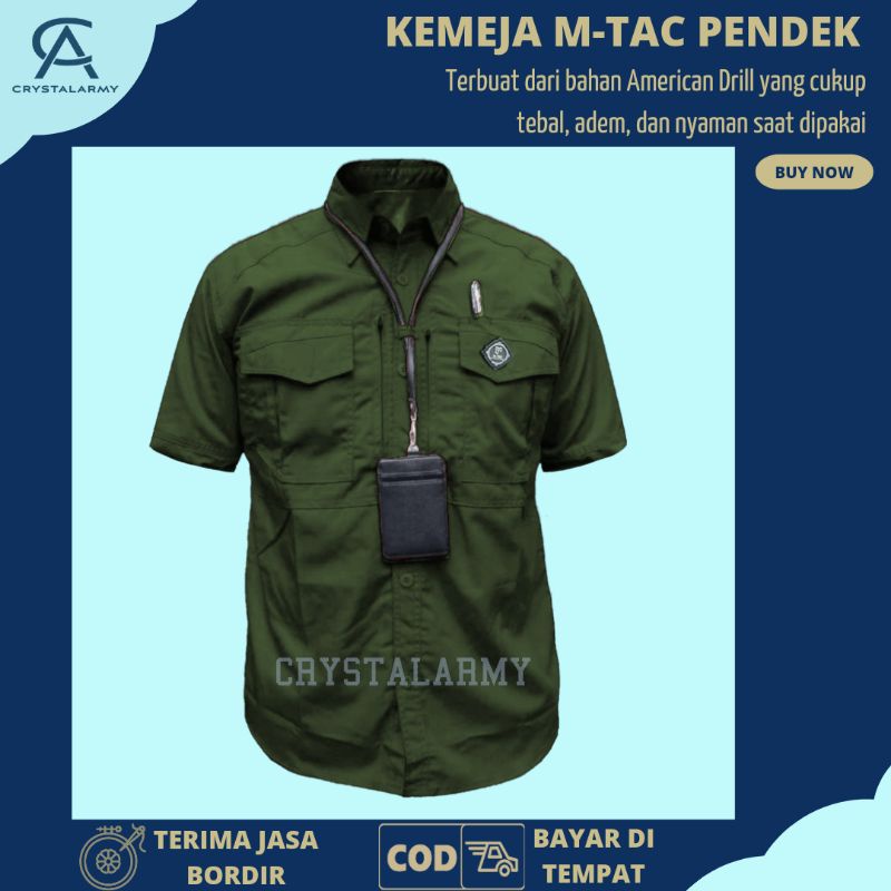 KEMEJA TACTICAL MTAC LENGAN PENDEK PRIA RESKRIM KEMEJA OUTDOOR BNN HEM ATASAN KEMEJA PNS