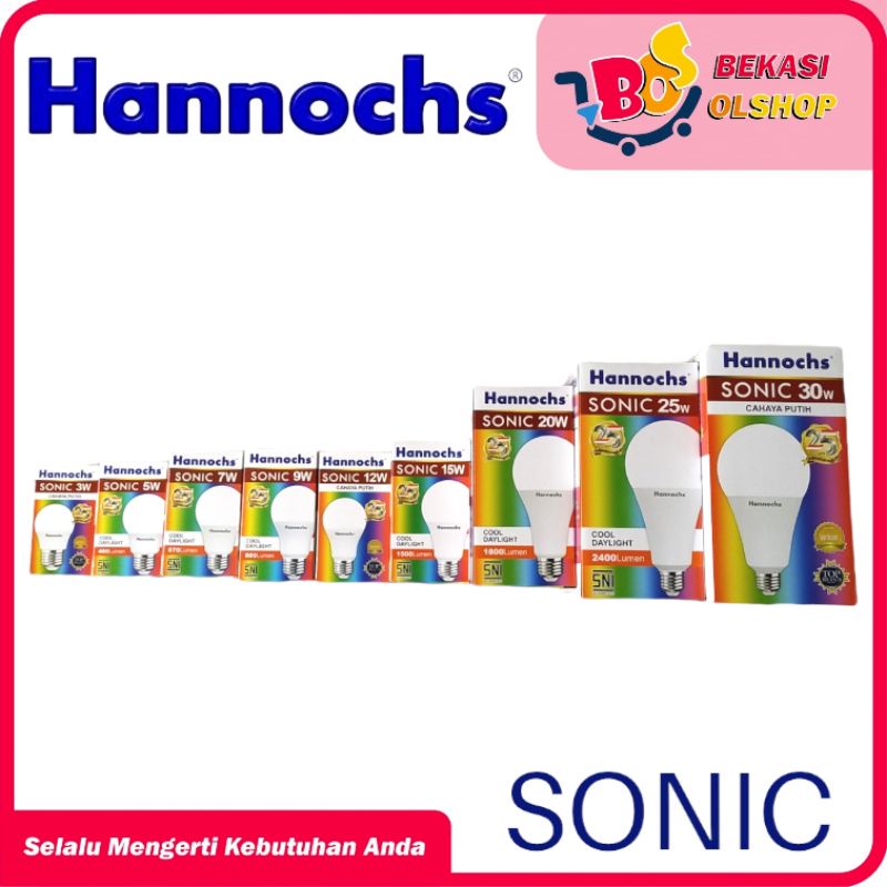 LAMPU LED HANNOCHS SONIC 3W / 5W / 7W / 9W / 12W