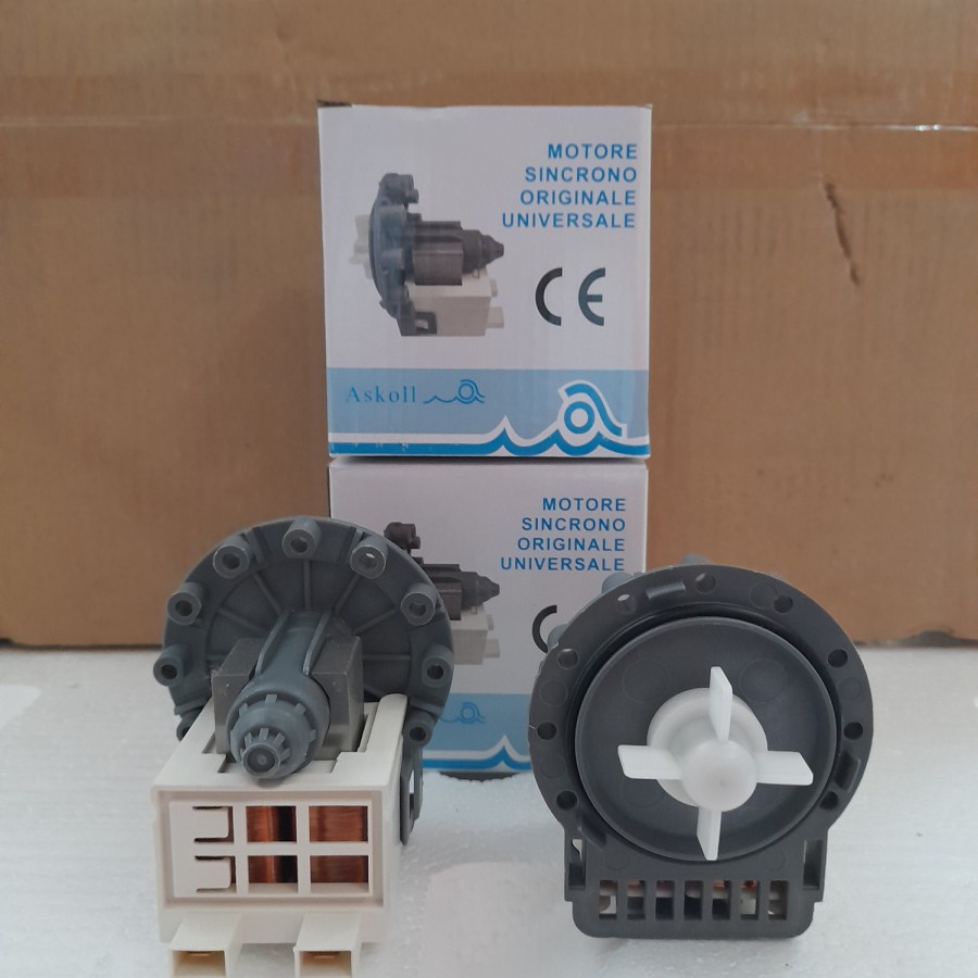 Dinamo motor drain pump mesin cuci otomatis SAMSUNG satu tabung bukaan depan front loading