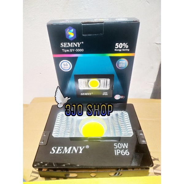Lampu Sorot 50 Watt Semny COB 1 Mata FloodLight IP66 SY-3000