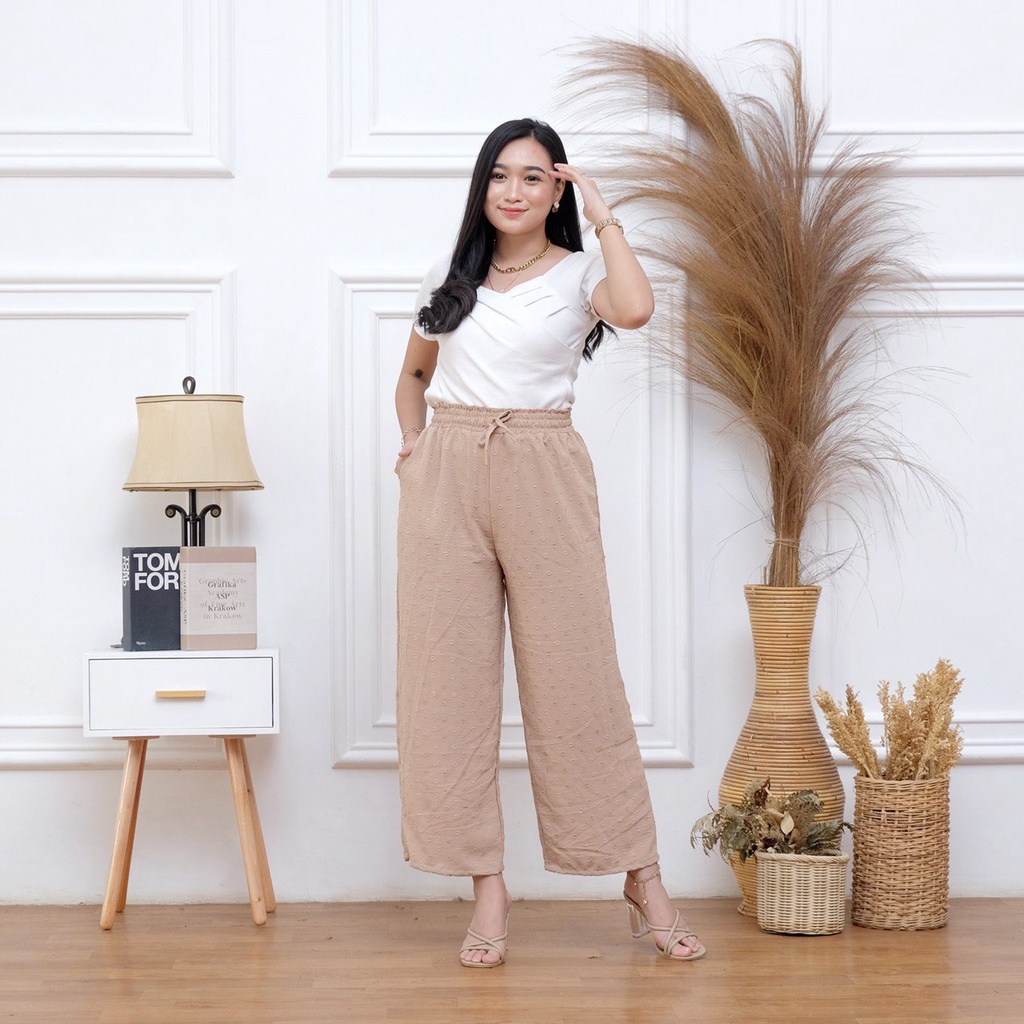 GROSIR CELANA KULOT CRINKLE CULLOTE AIRFLOW RUBY PREMIUM - CELANA KULOT HIGHWAIST ( HARGA PROMO )