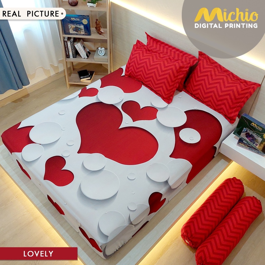 SPREI PANEL MICHIO TINGGI 30 LOVELY 180X200X30 DAN 160X200X30
