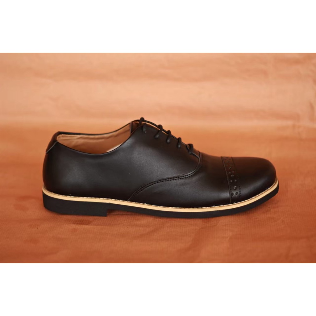 Promo Sepatu Formal Pria Murah Gladio Leonardo Terbaru Kulit Sintetis Model Keren