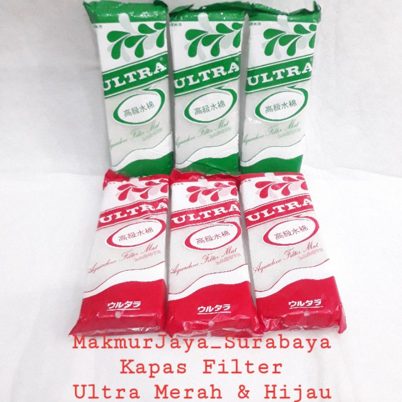 kapas filter merk Ultra (bungkus merah&amp;Hijau) Asli