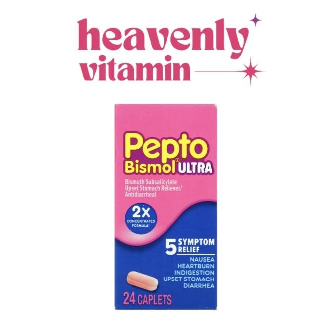 Jual Pepto Bismol Ultra 2x Concentrated Formula 24 Caplets Shopee Indonesia