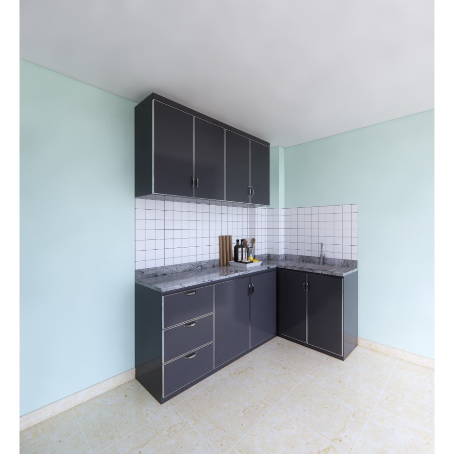 kitchen set minimalis custom murah bekasi