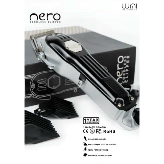 LUMI NERO CORDLESS CLIPPER