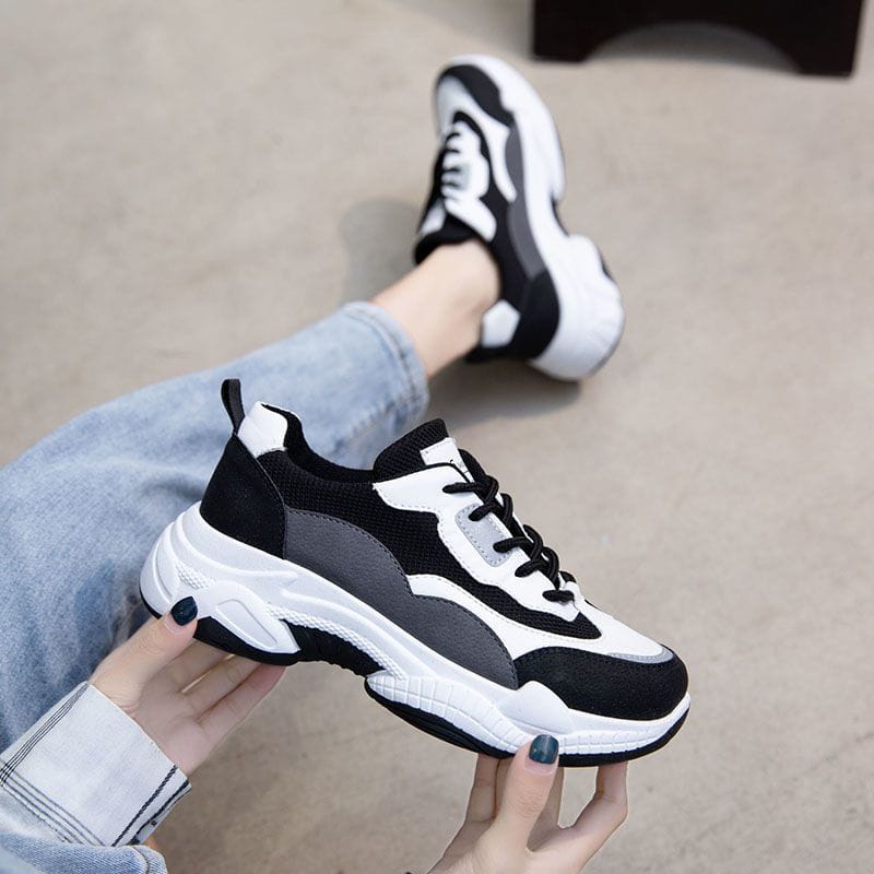 IDEALIFESHOES SEPATU SNEAKERS FASHION WANITA KOREA IMPORT COD