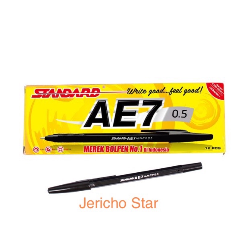 

Standard Pen - AE7 Alfatip 0.5 Isi 12 pcs ( Pulpen, Pena, Ballpoint )