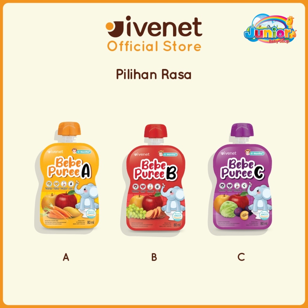Ivenet Bebe Puree - Jus Buah Sehat Bayi dan Anak