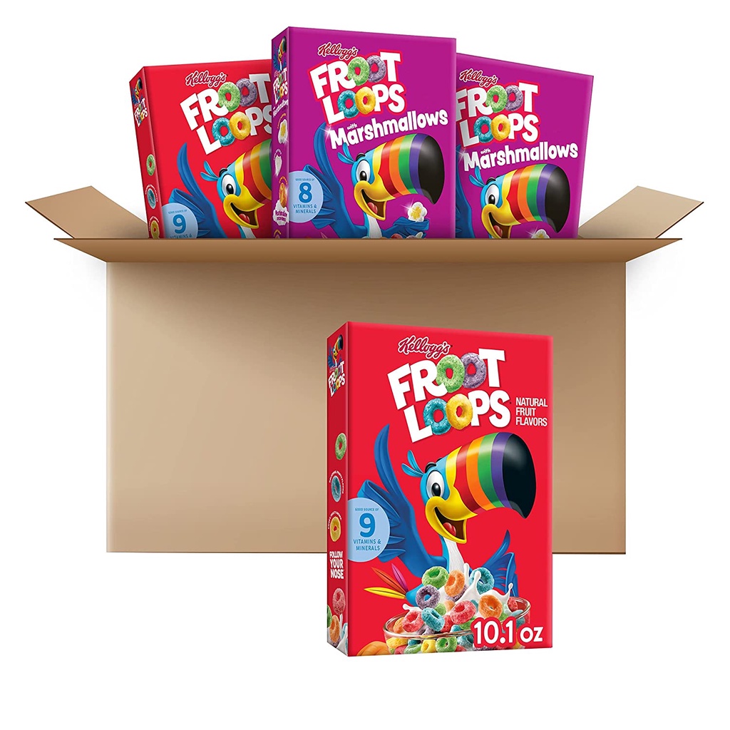 

Kellogg's Froot Loops Cold Breakfast Cereal