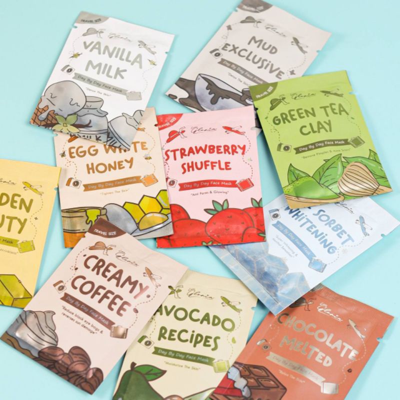 LEA GLORIA Masker Bubuk by LEA Gloria 10g Travel Size (Face Mask Lea) BPOM 10gram mini Masker Wajah Kosmetik