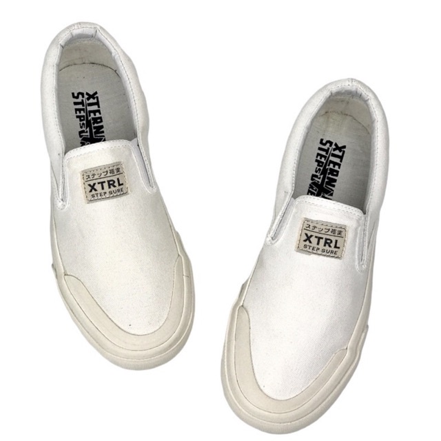 Sepatu XternalStepSure - Slip On Shiroi Japan Offwhite WB