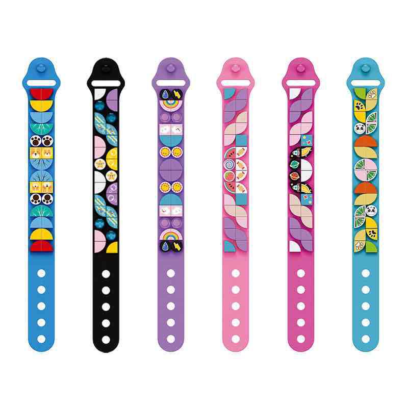GELANG KARET DOTS BRACELET BRICKS BLOK BRACELET MAINAN LEGO MAINAN ANAK BALOK GELANG MAINAN PUZZLE MAINAN ANAK MAINAN BAYI MAINAN EDUKASI MAINAN EDUKATIF