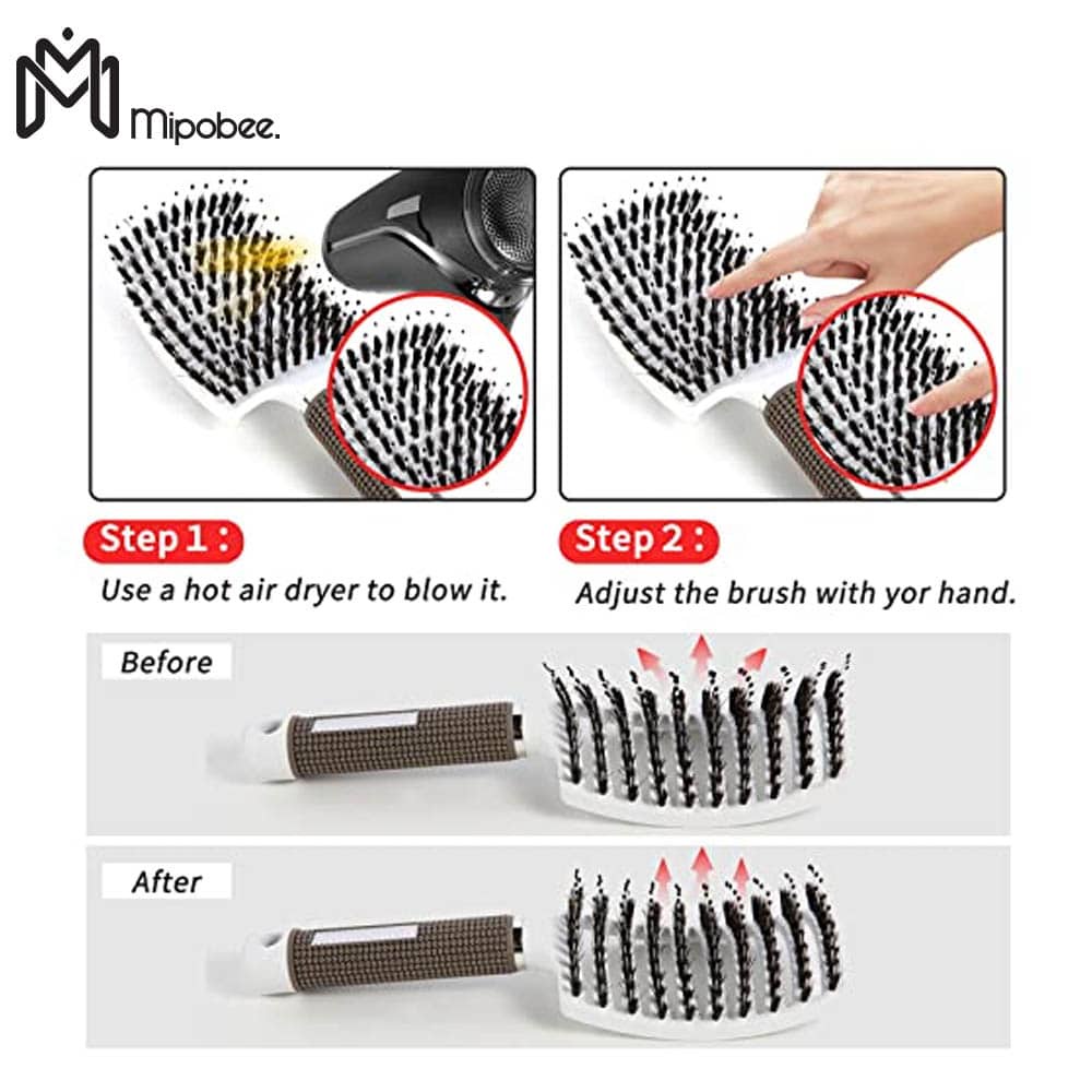 Mipobee Sisir Rambut Detangling Hair Comb Brush Anti Kusut dan Rontok