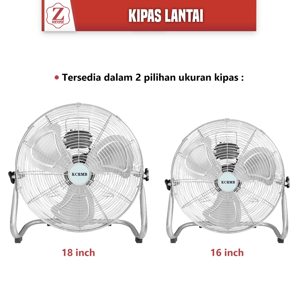 Kipas Angin Lantai Tornado Fan 18&quot; Floor Fan 18 Inch Kipas Angin Meja Lantai Kipas Angin High Velocity Kipas Angin Lantai Tornado Deluxe 18&quot; Original Kipas Angin Meja Duduk Lantai Desk Fan Industri Industrial Floor Fan Kipas Angin Lantai 18 Inci