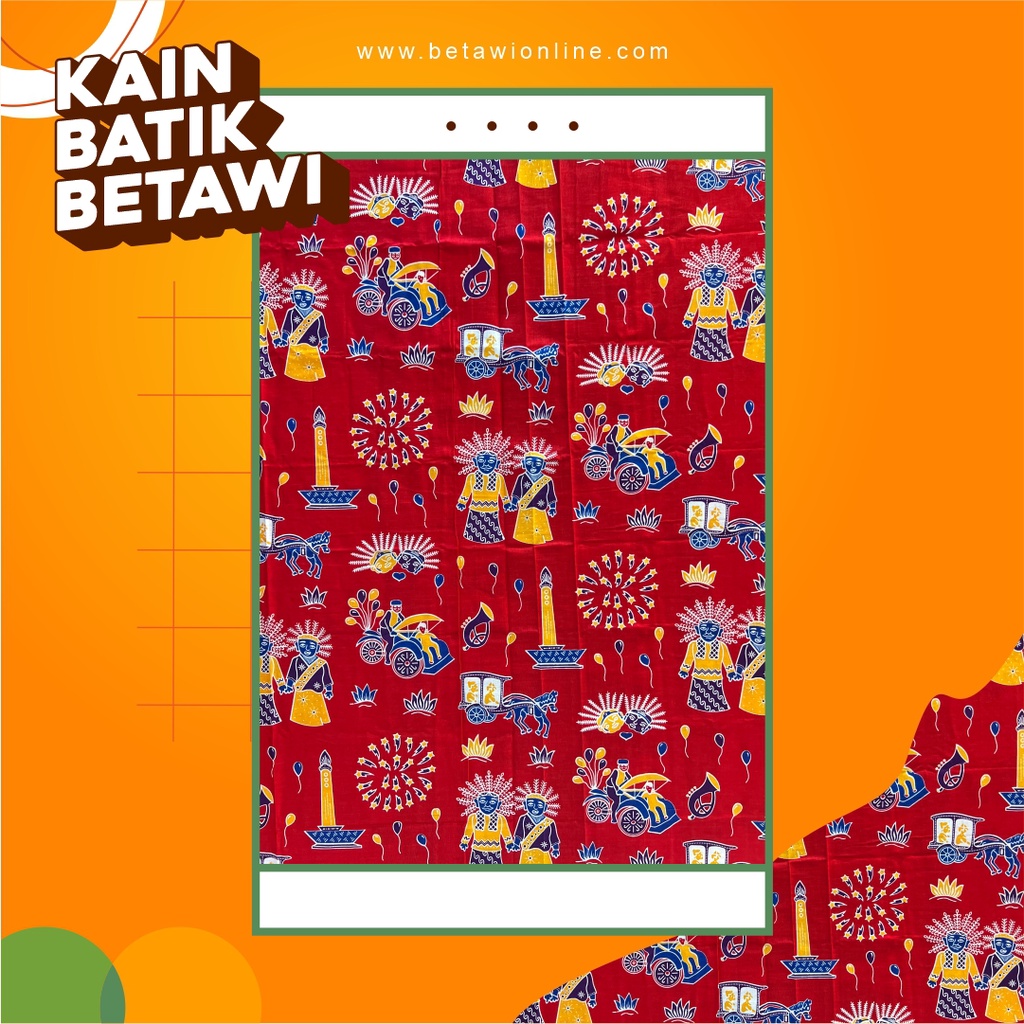 Kain Batik Betawi / Batik Betawi / Sarung Batik Betawi