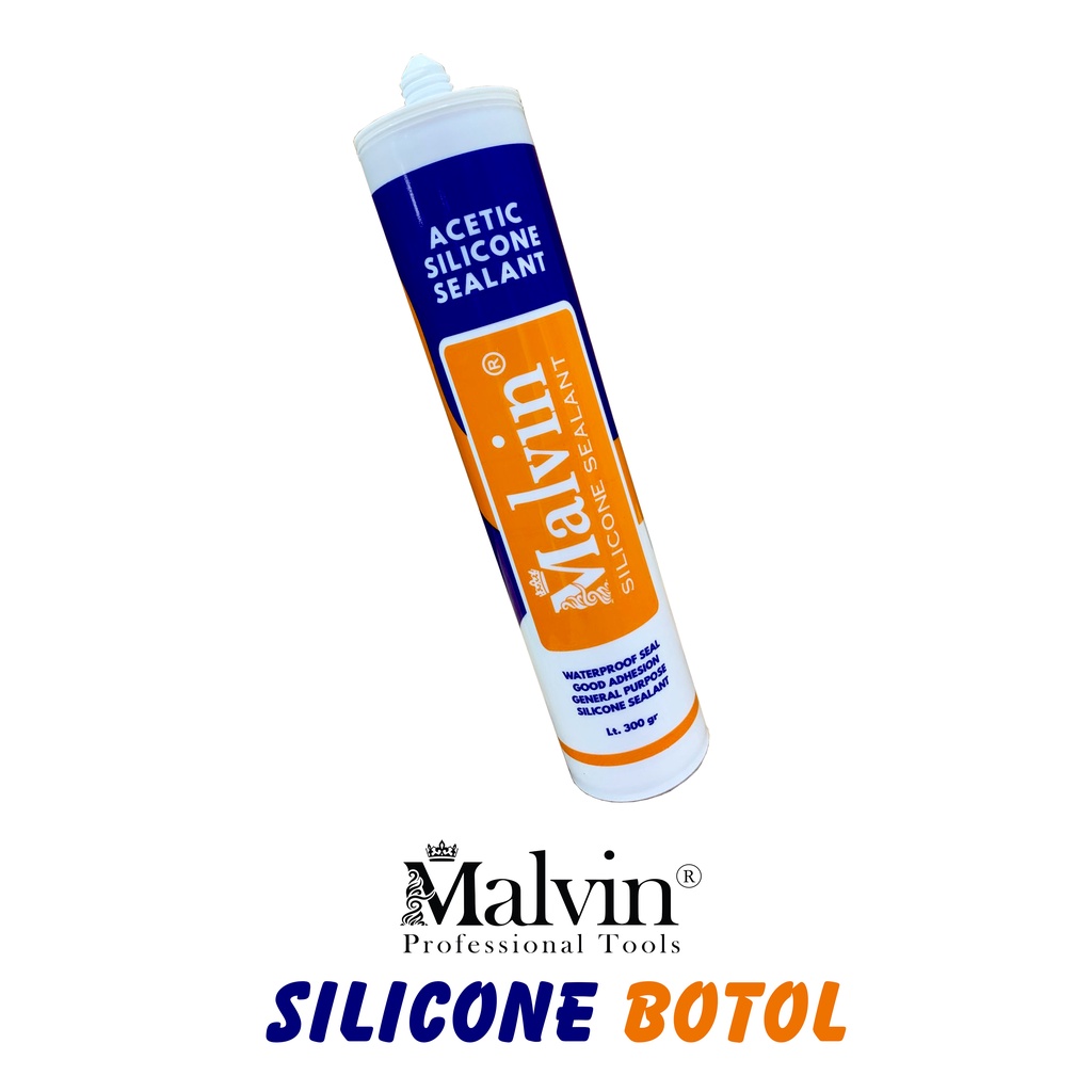 SILICONE BOTOL  MERK MALVIN /LEM BOTOL / LEM SEALANT BOTOL / LEM SILICONE GLASS / LEM KACA