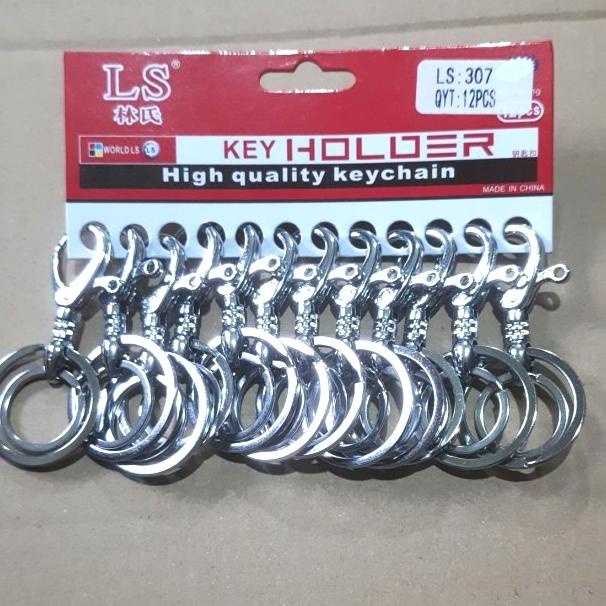 GANTUNGAN KUNCI STAINLESS 2 RING