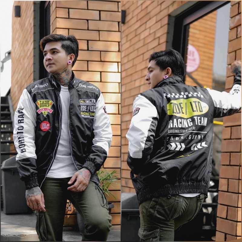 SOUTHWEEK | Nascar Jacket Motowear Racing Addiction - Jaket Motor Pria/Wanita-ZadeKuning 009