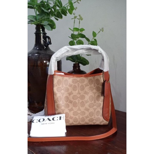 COACH HADLEY TAN RUST