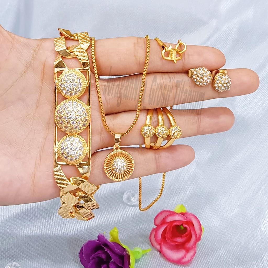 SET DEWASA TITANIUM TRIPELL BOLA SUPER MEWAH ANTI KARAT&amp;ANTI LUNTUR