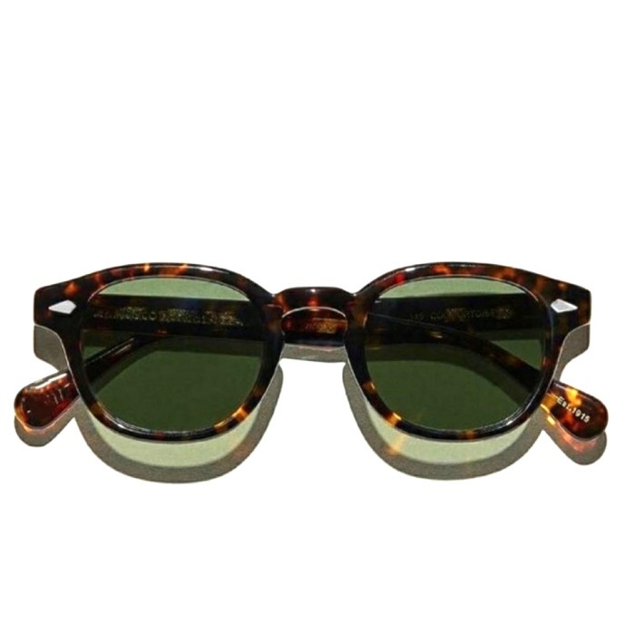Sunglass Moscot Lemtosh tortoise frame - dark green lense