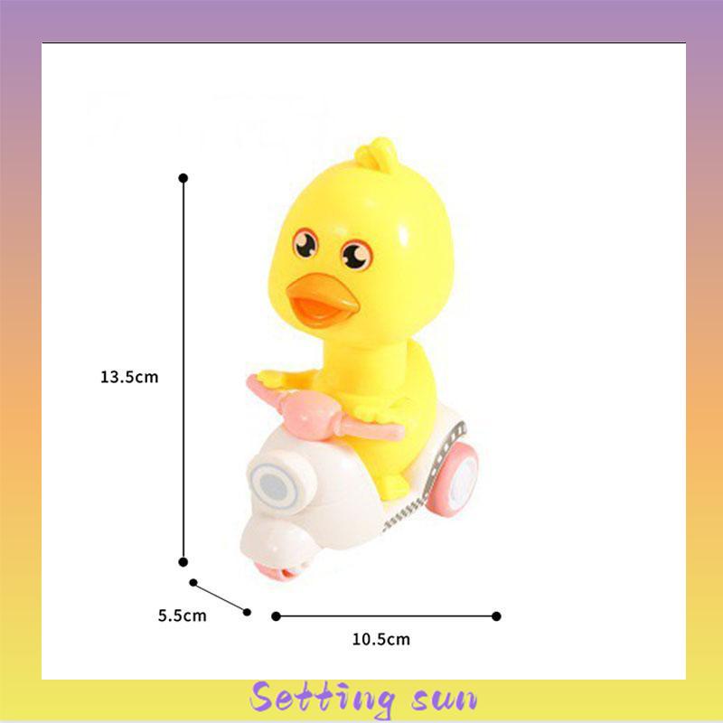 Mobil Pull-back Bebek Kuning Kecil Tipe Dorong Mobil Mainan Anak Laki-laki Perempuan TN