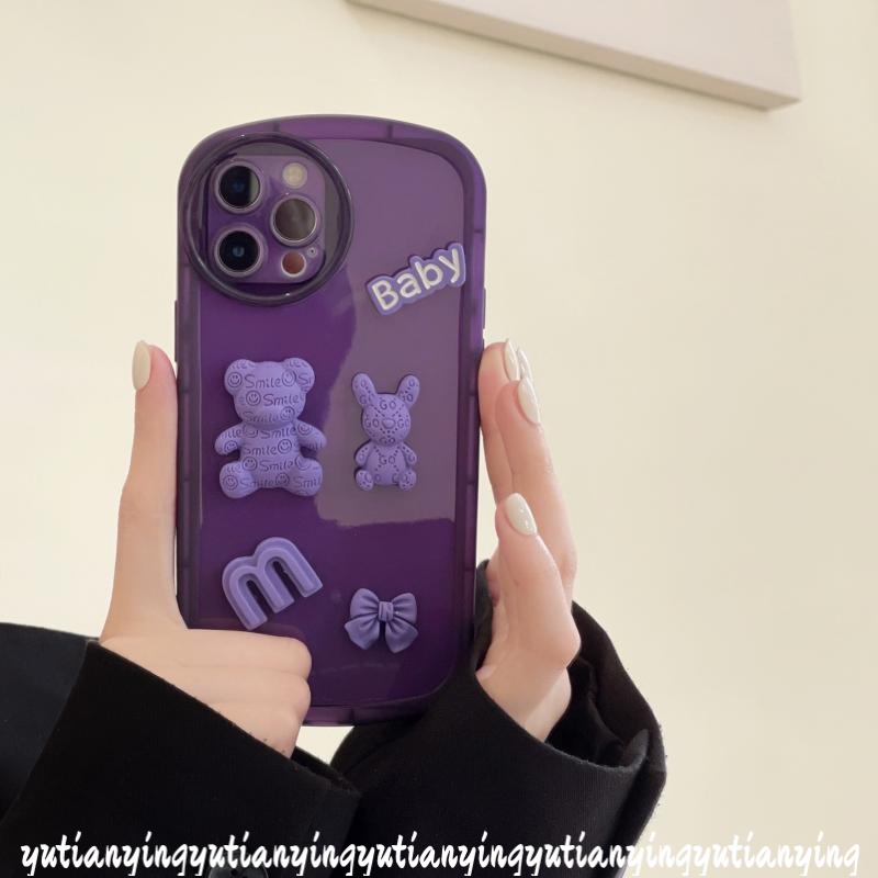 Casing Softcase TPU Redmi 9A 9T 10 10A 10C 9 9C 9 9C NFC Note10s Note11 Note 10 9 8 11 10s 10pro 11pro 9s Motif Kartun Beruang 3D