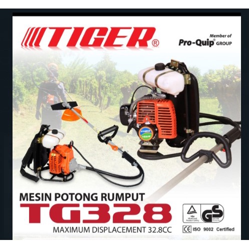 Mesin Potong Rumput 2 Tak Tiger Tg328 TG 328