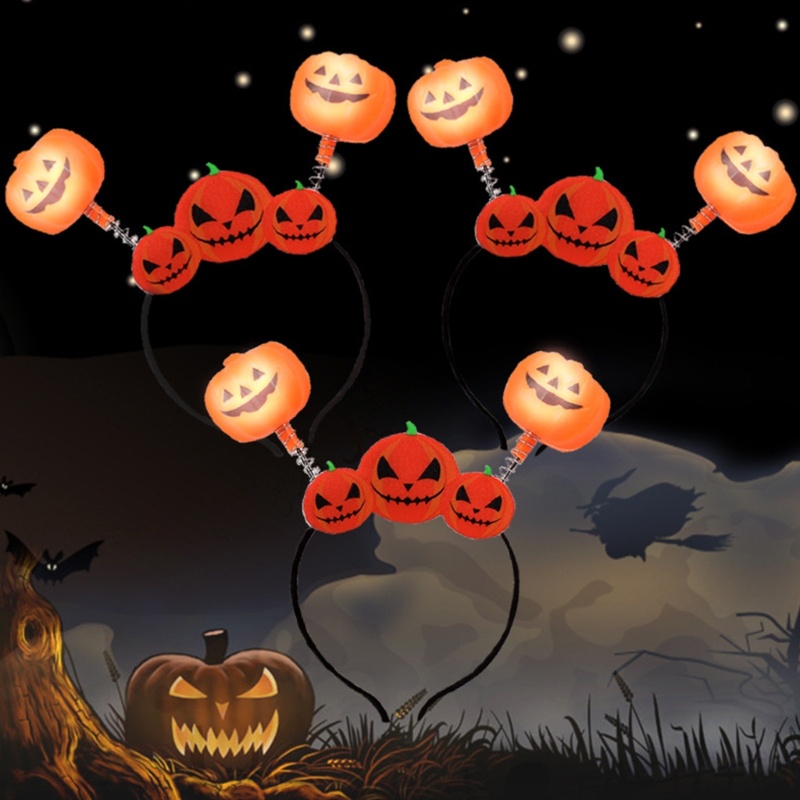 Bando Desain Labu Tengkorak Glowing Untuk Cosplay Halloween Anak