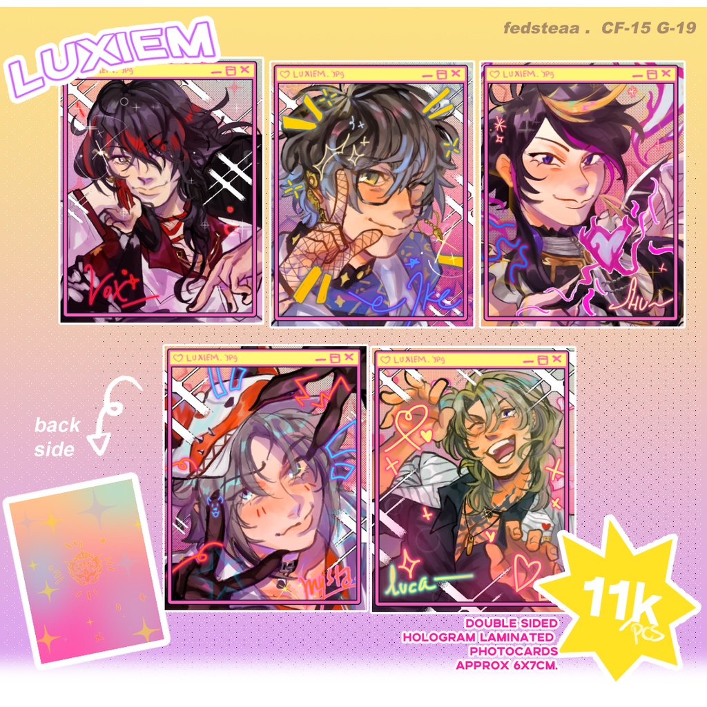 NIJISANJI Luxiem fan photocards
