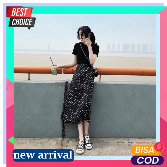 Vexios - Zrx Ootd Blouse Yuera / Rok Aesthetic Simpul /Alenaa Skirt / Rok Wanita Remaja / Bawahan Ro