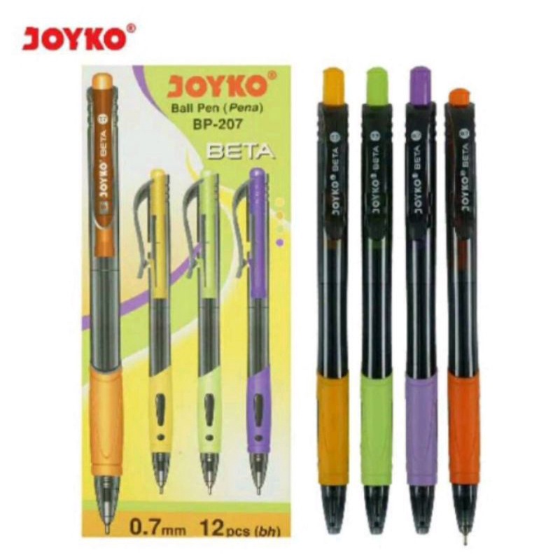 

Ballpenbeta joyko /pulpen/Pena joyko BP 207/beta0.7mm(harga 1 lusin)