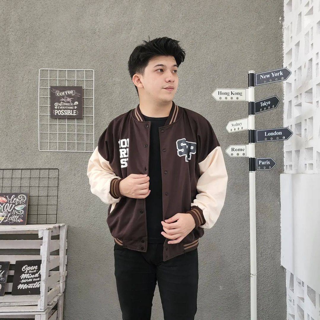 SWAP BASEBALL 2XL Sweater Jacket Varsity Baseball Oversize Big Size Atasan Pria Korean Style Kasual OOTD