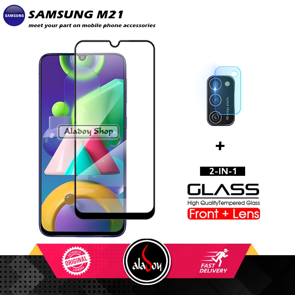 PAKET Tempered Glass Layar Samsung M21 Free Tempered Glass Camera