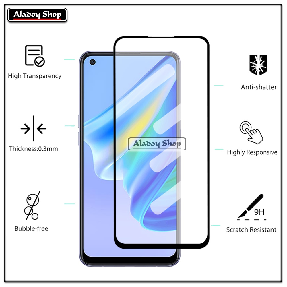 PAKET 3 IN 1 Tempered Glass Layar Oppo A95 4G Free Tempered Glass Camera dan Skin Carbon