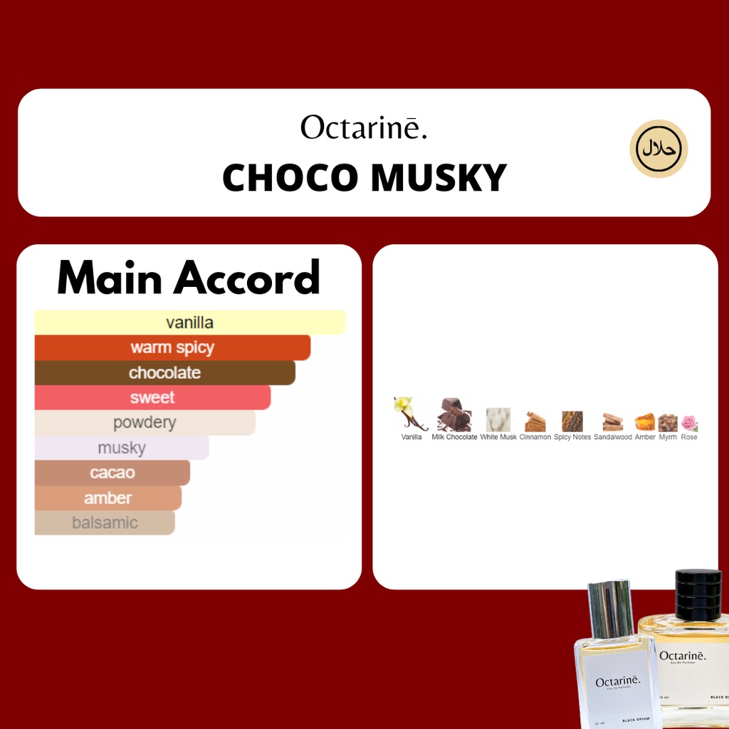 Octarine - Parfum Wanita Pria Tahan Lama Aroma Coklat Manis Lembut Inspired By CHOCO MUSKY | Parfume Farfum Perfume Minyak Wangi Cewek Cowok Murah Original