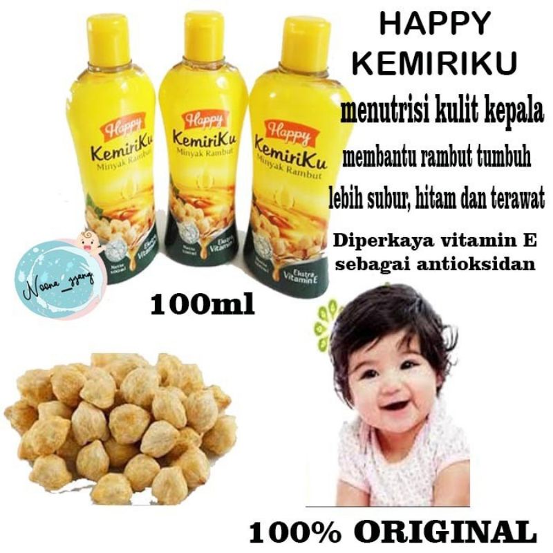 Minyak Kemiri Nutrisi Rambut Lebat Halus /Pelebat Rambut /Pencegah Rambut Rontok Dan Botak