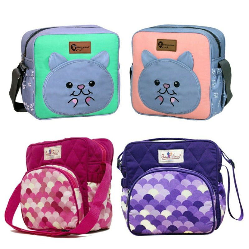 TAS BAYI Simple Bag Baby Family | Baby Animal | Baby Scots | Tas Diapers Bayi | Tas Kecil SIMPLE BAG