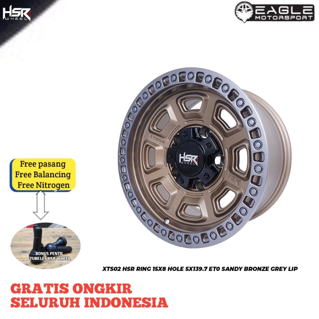 VELG MOBIL R15 RING 15 VELG MOBIL FEROZA TAFT KATANA ORIGINAL HSR XTS02