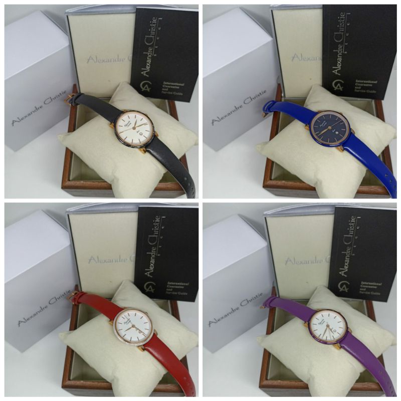 Jam Tangan Wanita Alexandre Christie 2759 AC2759 AC 2759 Tali Kulit