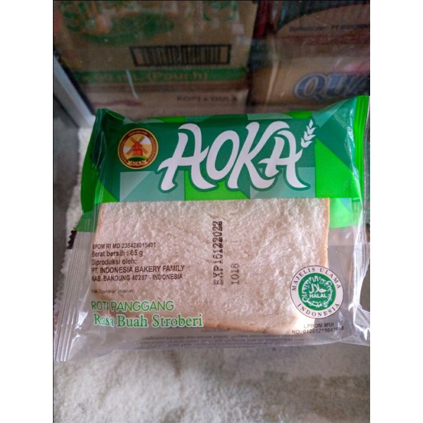 

Roti Panggang Aoka STOBERRY 65gr. Roti Lembut Tersedia Berbagai rasa