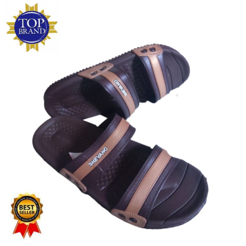 Sandal Pria Dewasa Sandal Selop 2 Ban  Merk Shevano 006