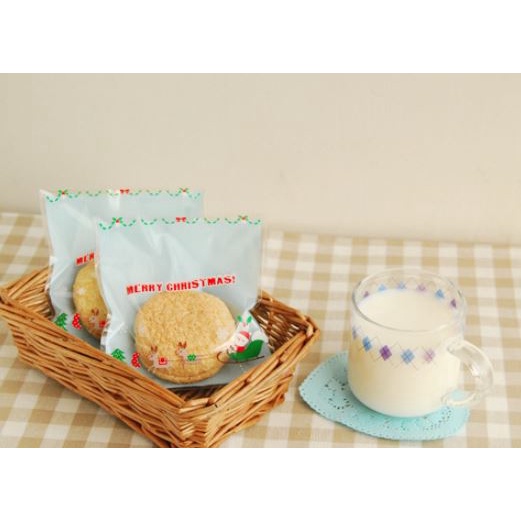 

PLASTIK KUE PERMEN COKLAT COOKIES CHRISTMAS NATAL - 10X10 TOSCA SANTA