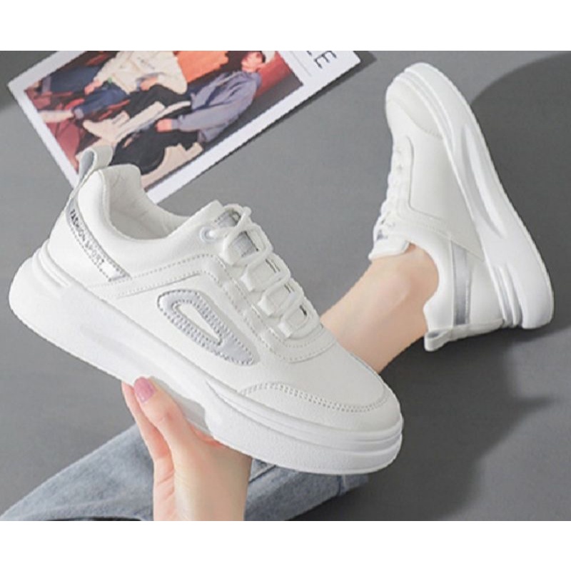 36-41 sepatu wedges karet tinggi