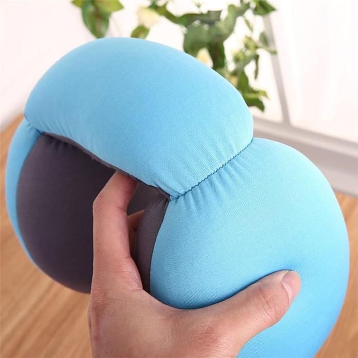 Bantal Leher Travel Ostrich Lazy Nap Pillow - V2V60