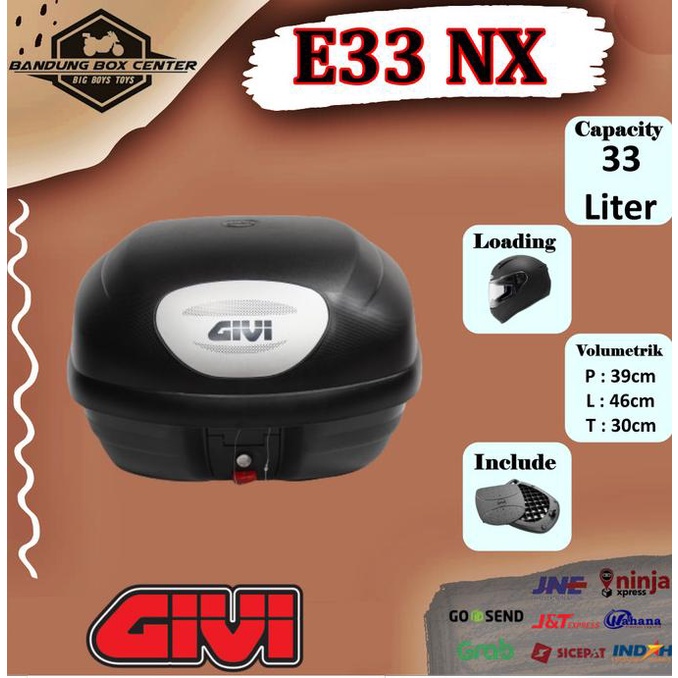 Box Motor atau Box Touring Givi E33NX Givi E33 NX Produk Terbaru Givi