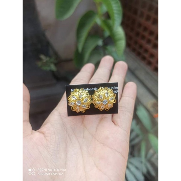 giwang atau anting Bali sumpel Bali alpaka